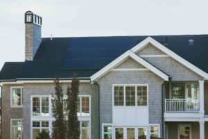 solar panels custom home